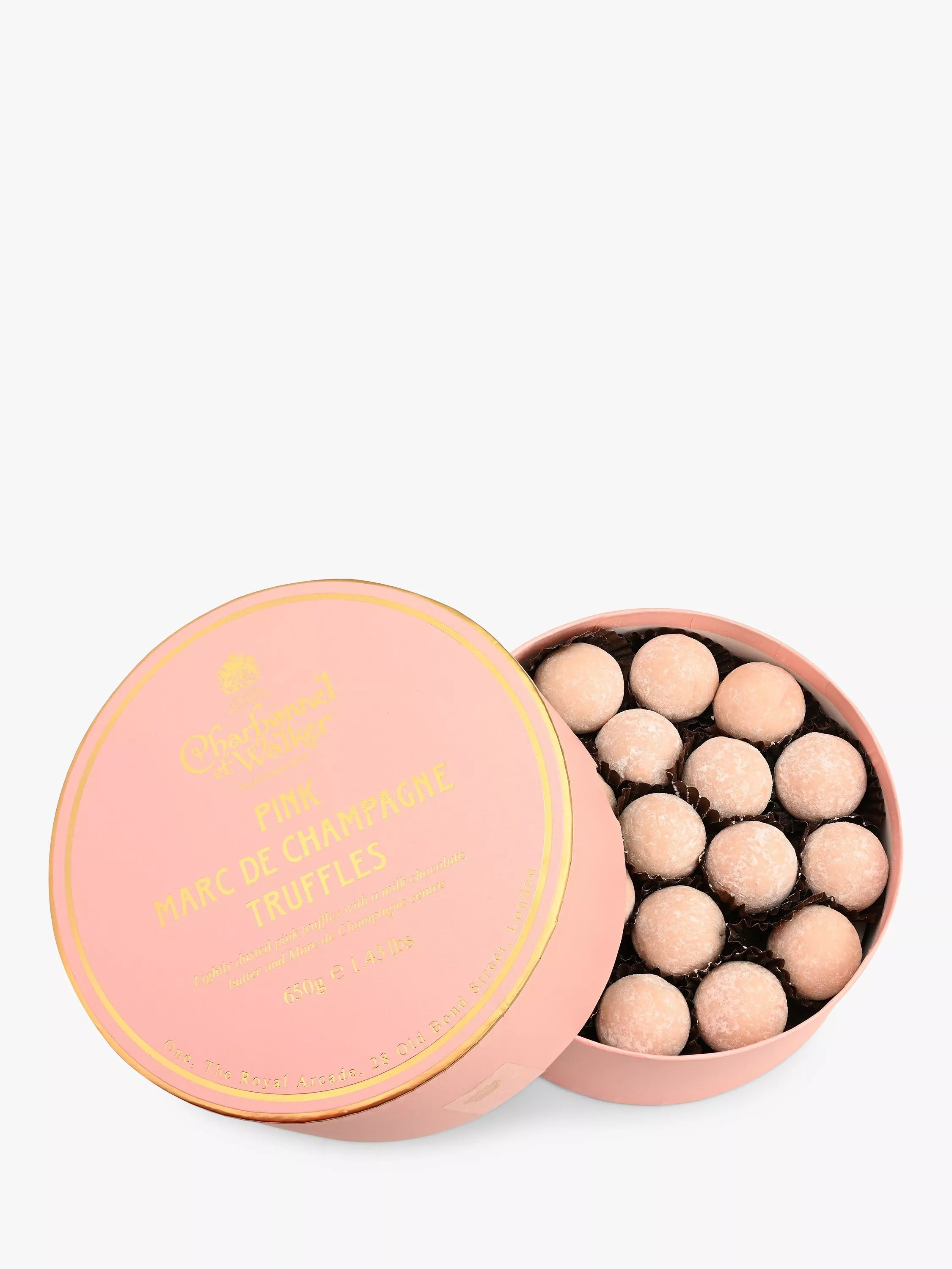 Charbonnel et Walker Pink Marc de Champagne Truffles, 650g - McGrocer