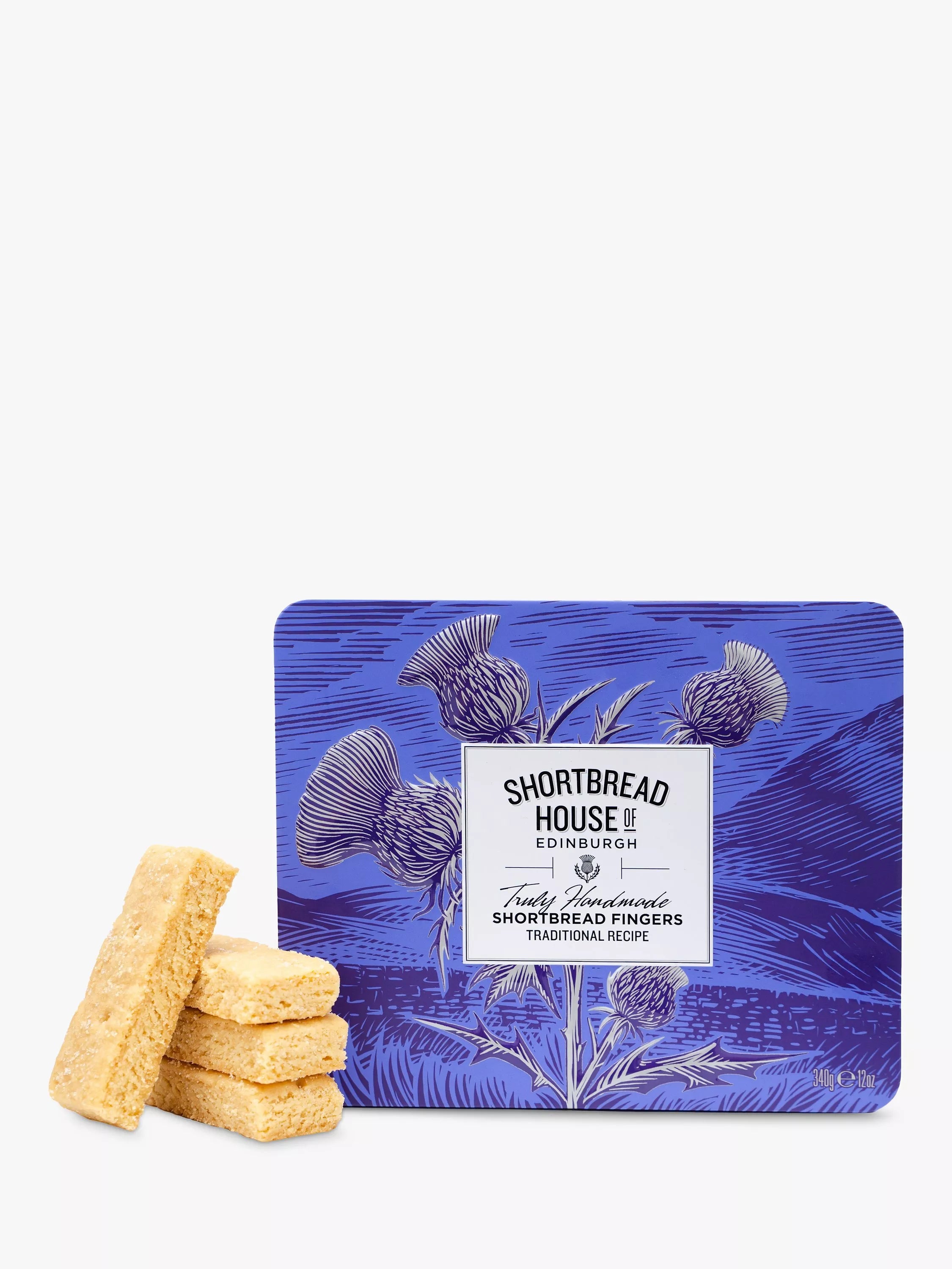 Shortbread House of Edinburgh Traditional Shortbread Fingers Tin, 340g - McGrocer