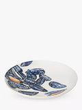 BlissHome Mussels Large Earthenware Serving Dish, 34cm, Blue - McGrocer