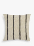 John Lewis Linen Stripe Cushion, Natural