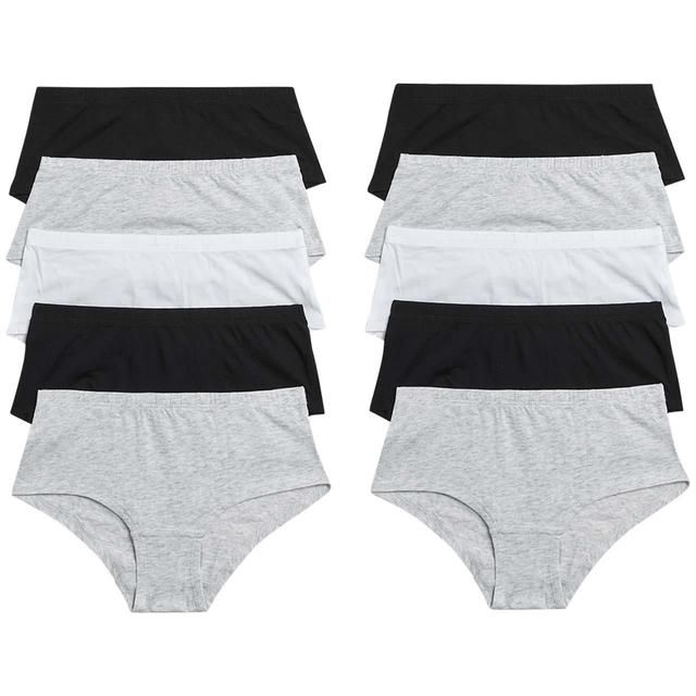 10P Plain Briefs Black Mix 5-12 Y - McGrocer