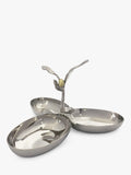 Culinary Concepts Stainless Steel 3 Tray Olive Serving Dish