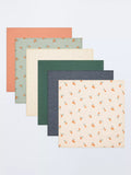 John Lewis Oranges Spot Print Muslin Squares, Pack of 6, Multi - McGrocer