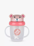 TUM TUM Tippy Up Betsy Bear Baby Cup with Weighted Straw, 200ml, Pink - McGrocer
