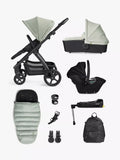 Silver Cross Tide Pushchair, Carrycot & Accessories With Dream i-Size Car Seat and Base Bundle - McGrocer