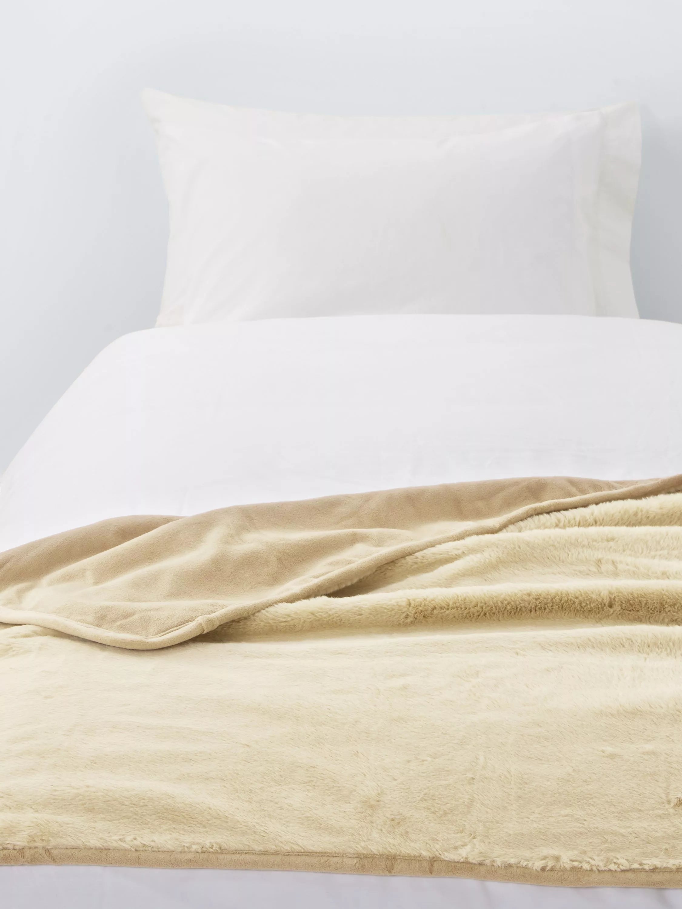 John Lewis Faux Fur Baby Blanket - McGrocer