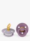 BIBS Colour Anatomical Baby Soothers, Pack of 2, Size 1, Grey/Mauve - McGrocer