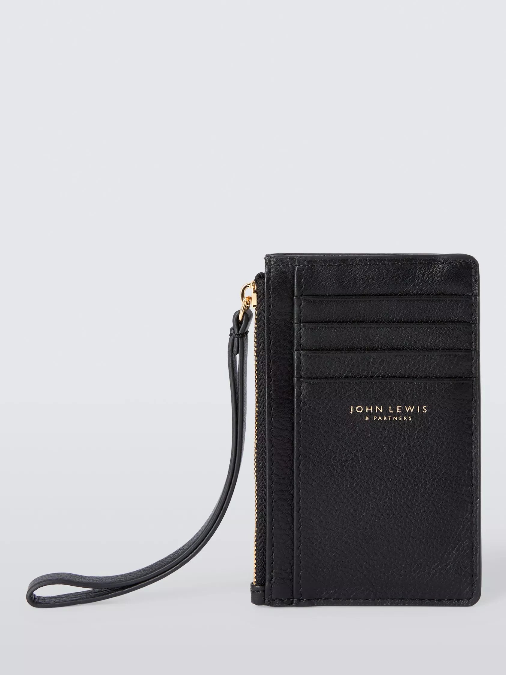 John Lewis Zipped Leather Card Holder - McGrocer
