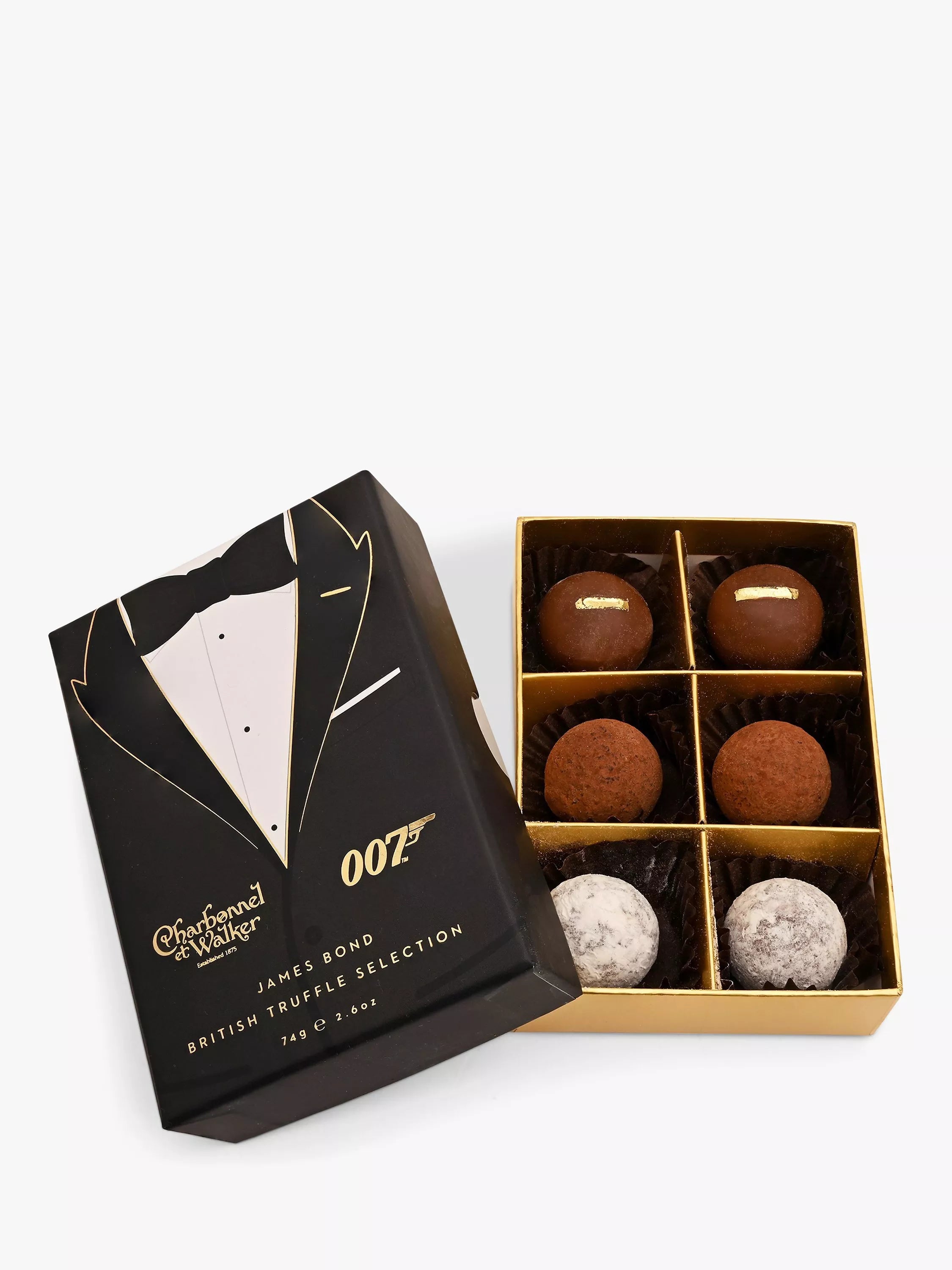 Charbonnel et Walker James Bond Tuxedo Truffles, 74g - McGrocer