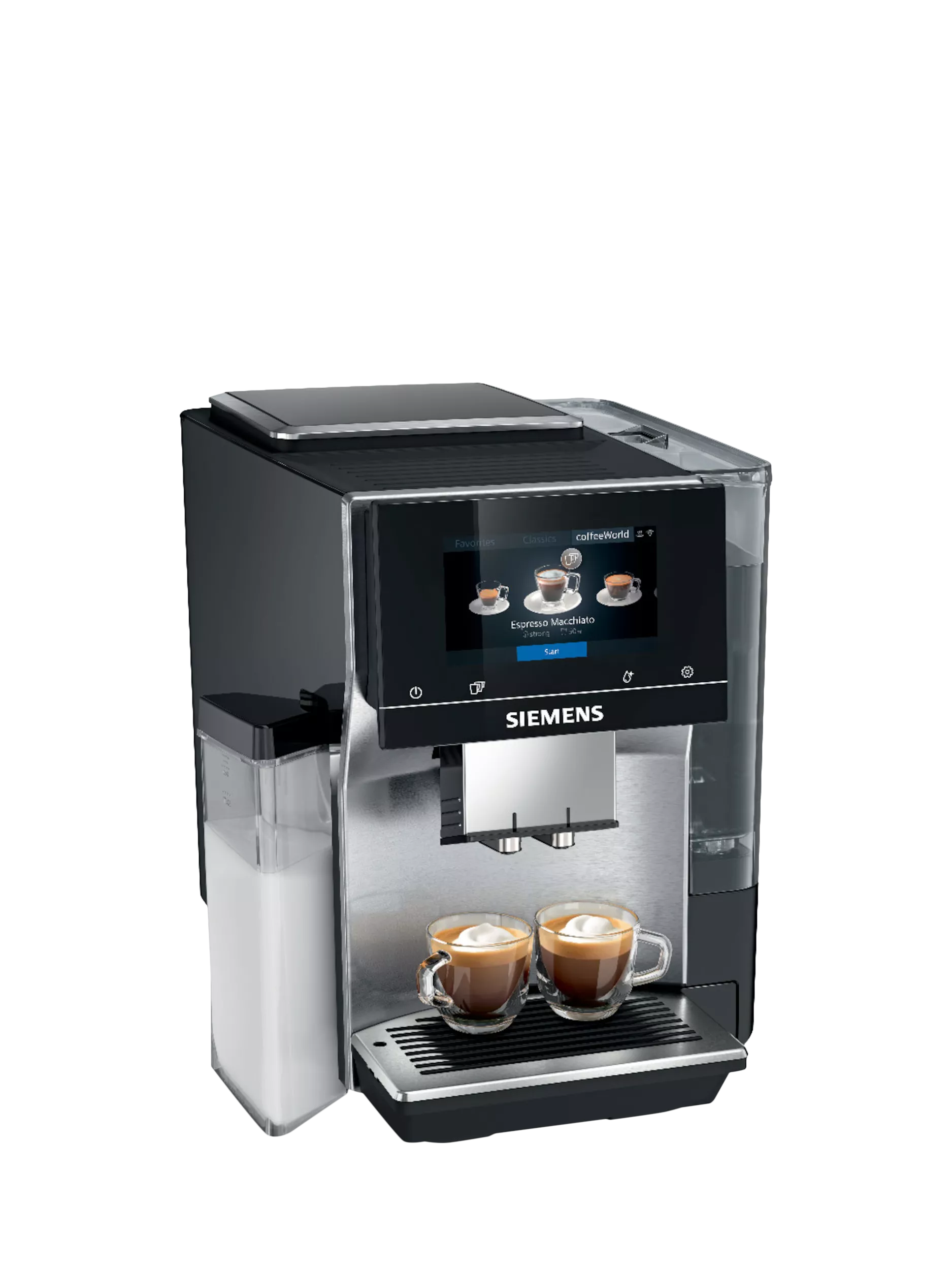Siemens TQ713GB3 EQ700 Bean to Cup Coffee Machine, Black - McGrocer