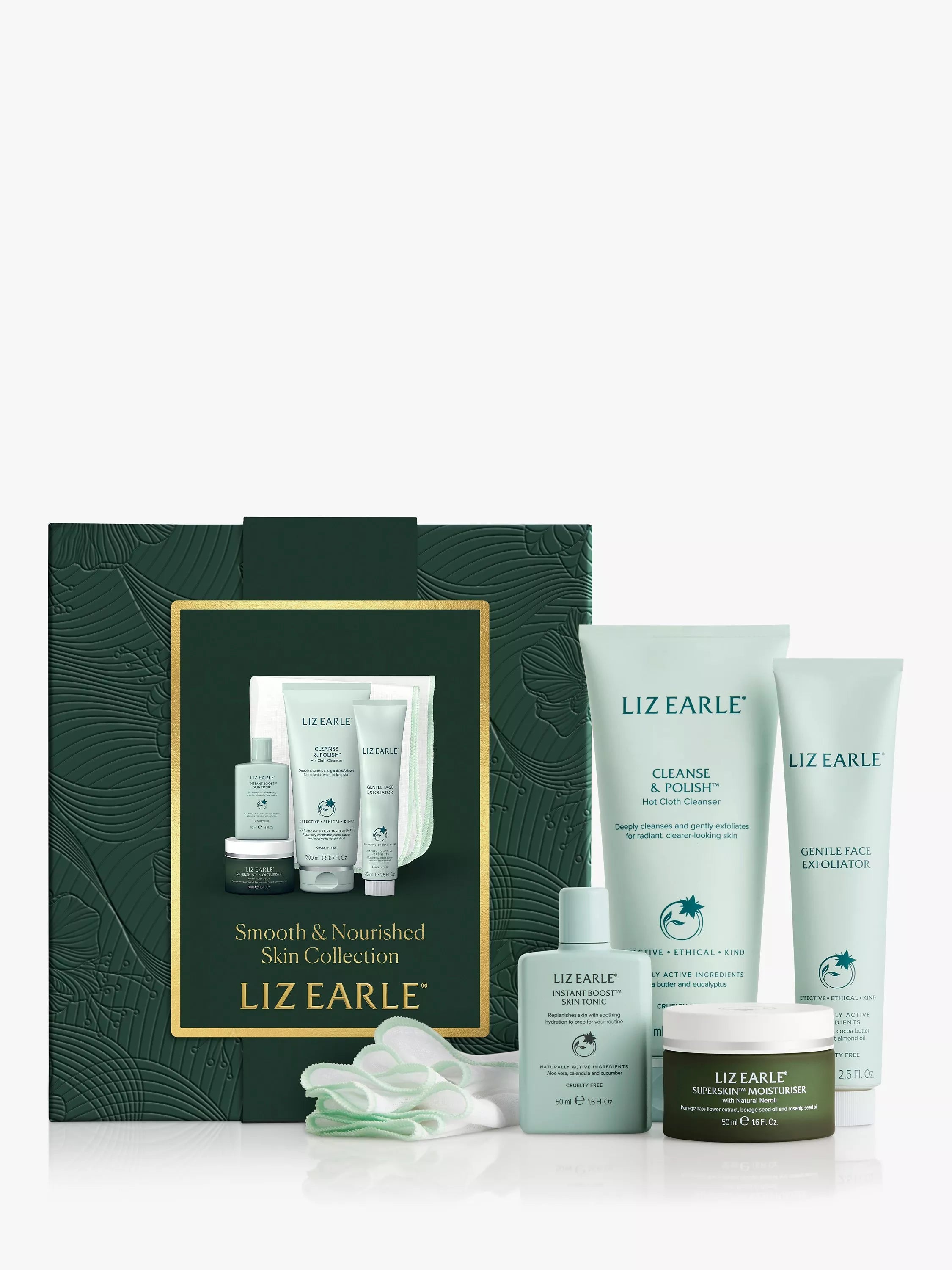 Liz Earle Smooth & Nourished Skin Collection Skincare Gift Set - McGrocer