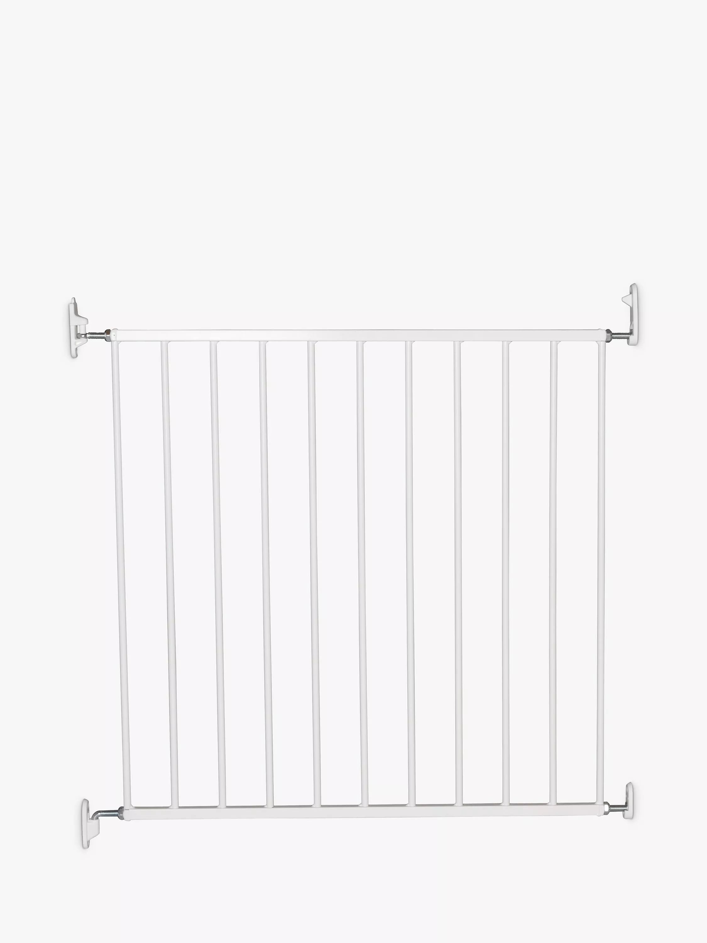 BabyDan No Trip Wall-Mounted Single Panel Safety Gate, 72-78.5cm, Pack of 2, White - McGrocer