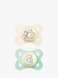 MAM SkinSoft Hedgehog Night Soothers, Pack of 2 - McGrocer