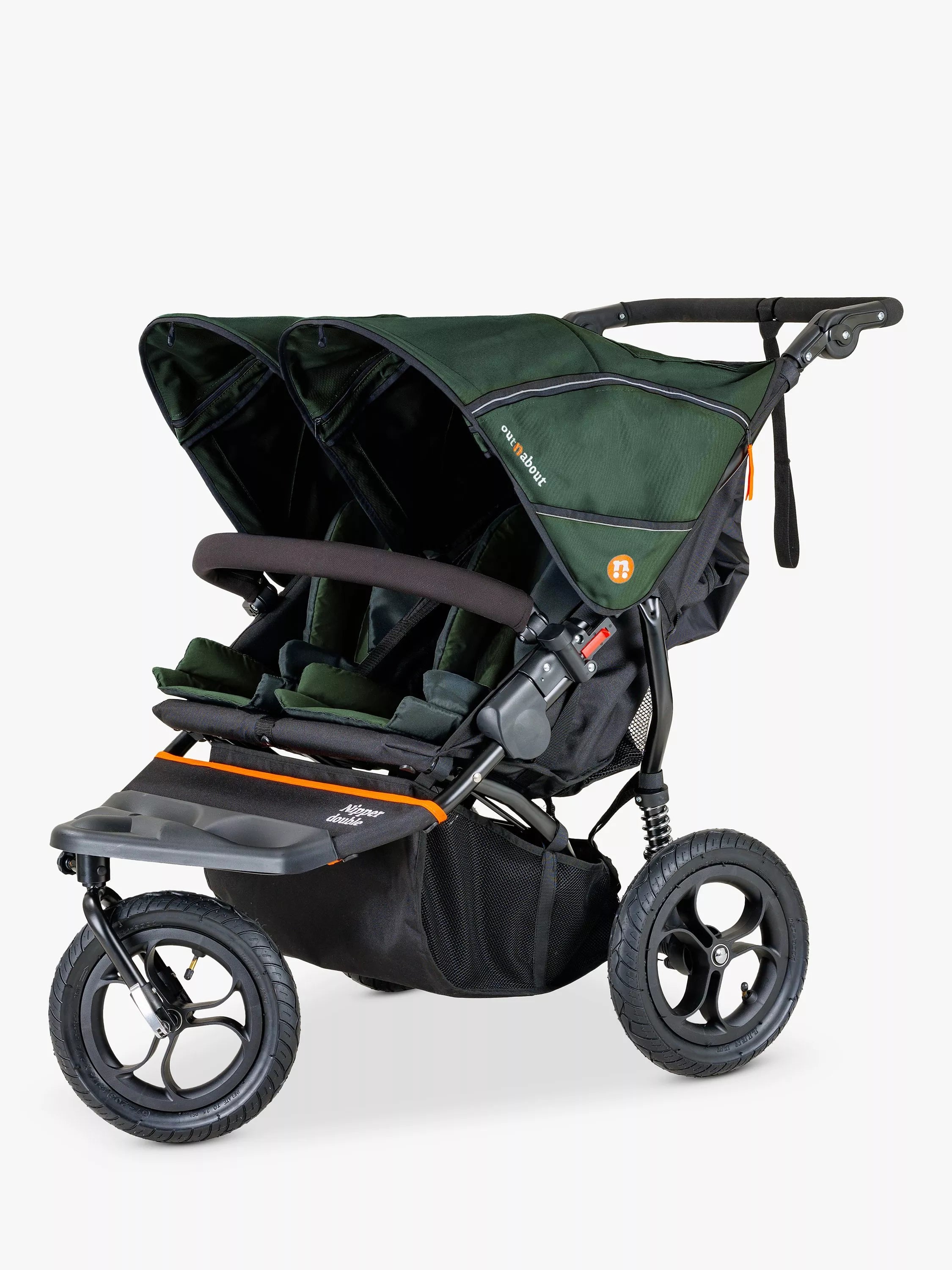 Out'n'About Nipper V5 Double Pushchair, Sycamore Green - McGrocer