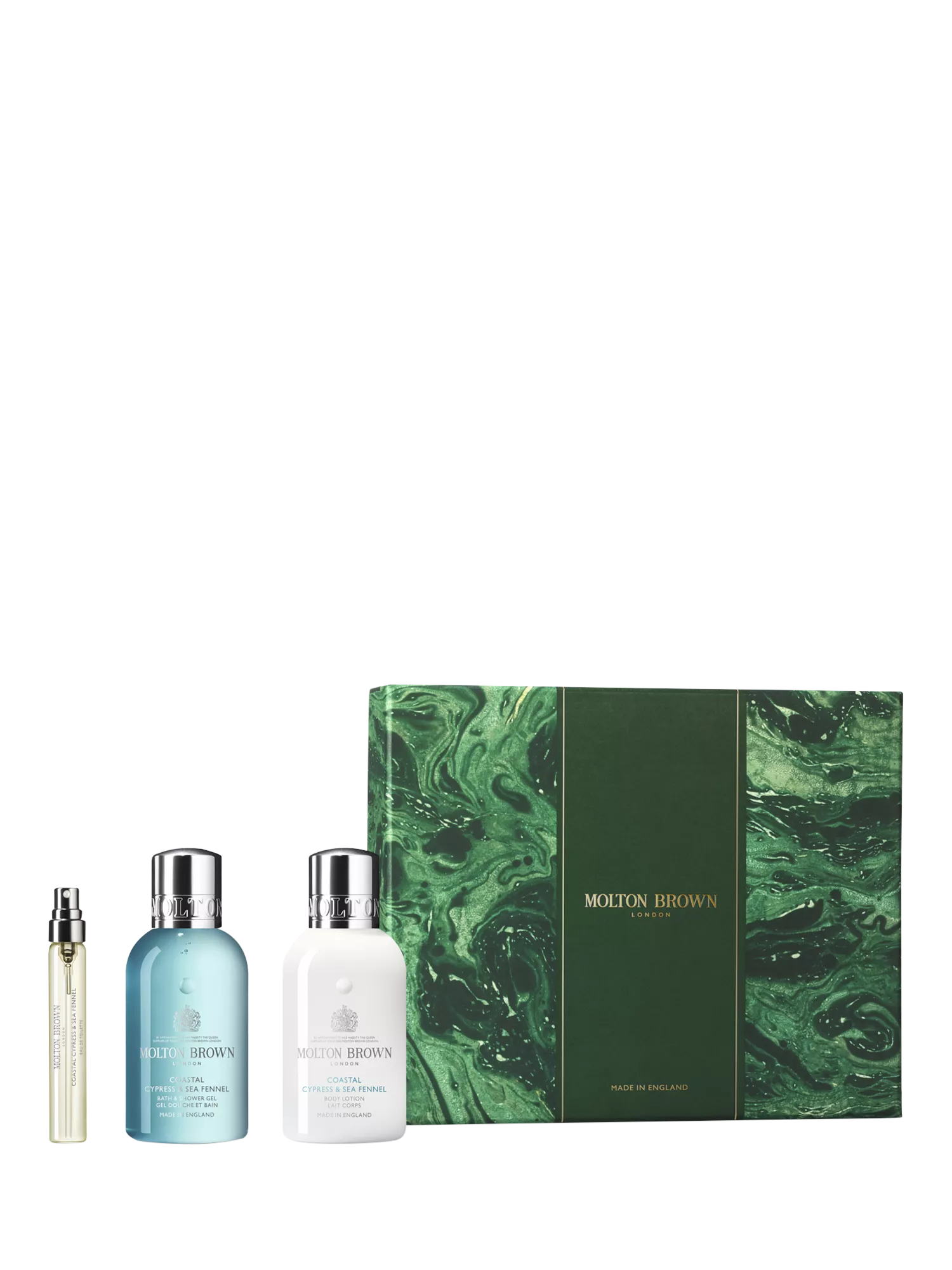 Molton Brown Coastal Cypress & Sea Fennel Travel Collection Gift Set - McGrocer