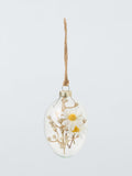 Glass Daisy Egg Decoration