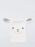 John Lewis Baby Lamb Towelling Mitt, White - McGrocer