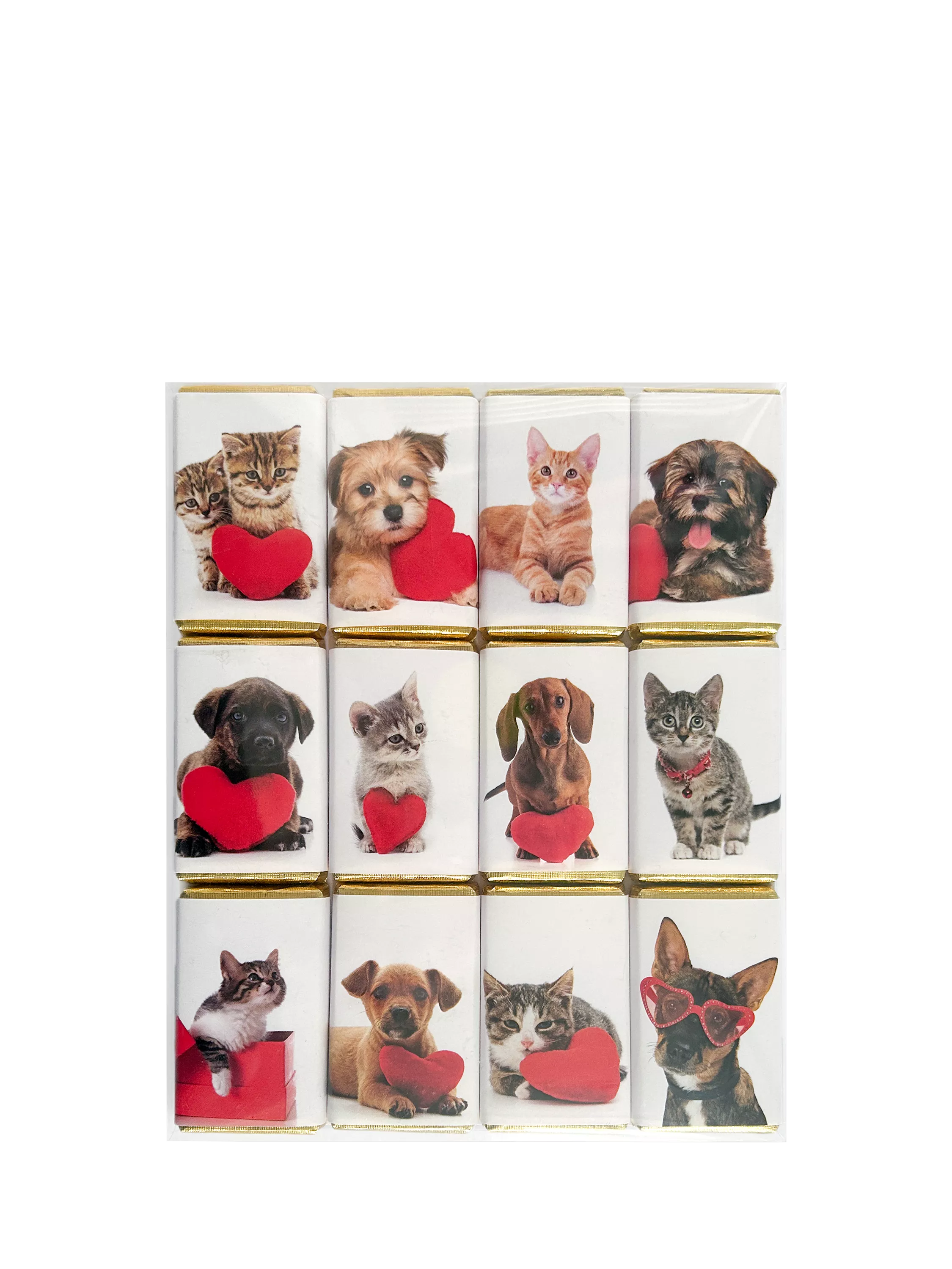 House of Dorchester Dog & Cat Valentine's Milk Chocolate Slims, Pack of 12, 120g - McGrocer