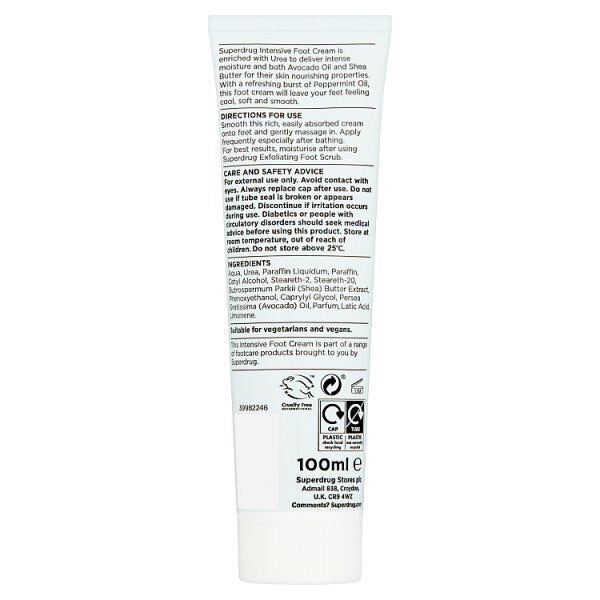 Superdrug Intensive Foot Cream GOODS Superdrug