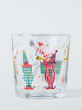 Kids Christmas Jester Elf Glass Tumbler 400Ml Clear Multi