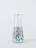 Christmas Foliage Glass Carafe 1L Clear Multi