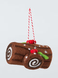 Heirloom Splendour Yule Log Felt Tree Decoration