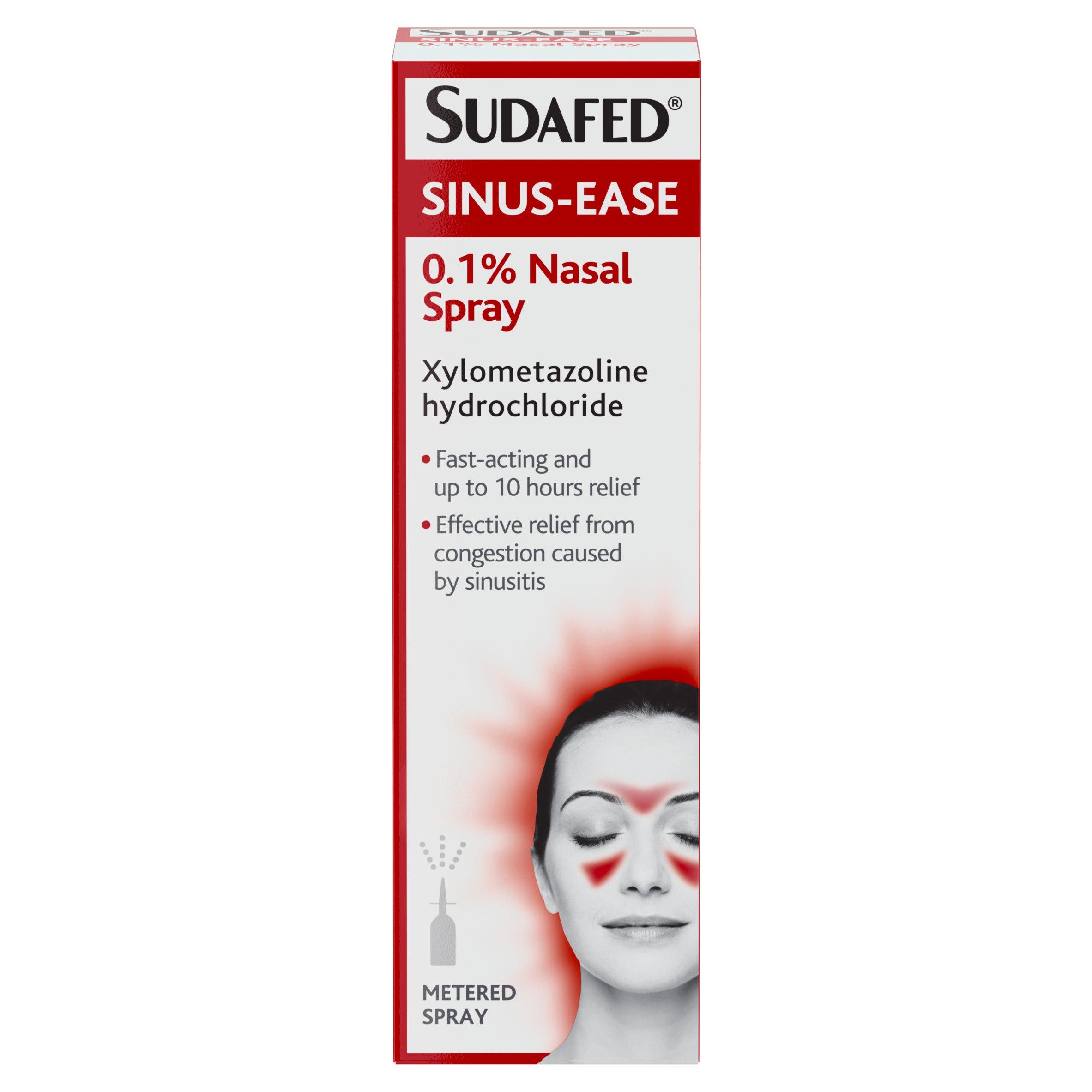 Sudafed® Sinus-Ease 0.1% Nasal Spray 15ml GOODS Sainsburys
