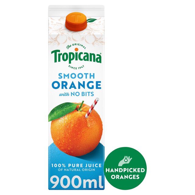 Tropicana Pure Smooth Orange Fruit Juice 900ml GOODS M&S