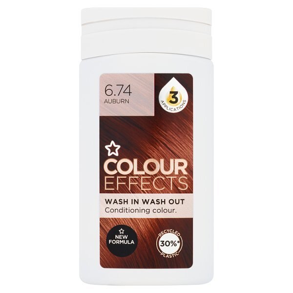 Superdrug Colour Effects Wash In Wash Out Auburn 6.74 GOODS Superdrug