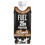 FUEL10K Fudge Brownie 25g High Protein Breakfast Shake Drink