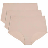 M&S Womens High Rise Knicker Shorts, 10, Opaline