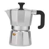 La Cafetiere Venice Aluminium Espresso Maker, Three Cup, Silver, Gift Boxed