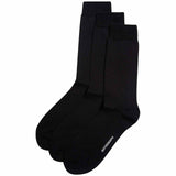 M&S Mens Egyptian Cotton Rich Socks, Size 6-8, Black
