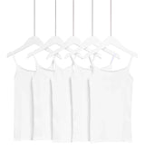 M&S Girls 5pk Cotton Cami Tops, White, 6-7 Years