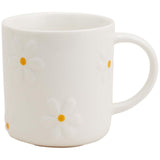 M&S Embossed Daisy Mug Cream