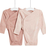 M&S Hip Dysplasia Pure Cotton Bodysuits, 3-6 Months, Pink