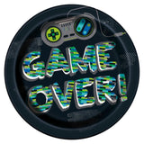 Gamer Birthday Round 9" Paper Party Plates