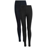 M&S Womens High Waisted Leggings, 20, Blue/Black