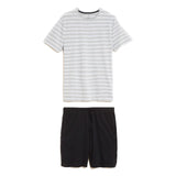 M&S Pure Cotton Striped Pyjama Set, M