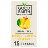 Good Earth Teabags Lemon, Ginger & Turmeric