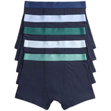 M&S Boys Core Blue/Green Trunks, 6-7 Years, Black Mix
