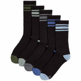 M&S Mens Goodmove 5pk Cool & Fresh Cushioned Sports Socks, 6-8, Black