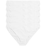 M&S Collection No VPL Cotton Modal High Leg Knickers, 5 Pack, 14, White