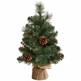 M&S 1.5ft Mini Tree, Red Berries & Pine Cones