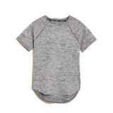 M&S Goodmove Jaspe Short Sleeve Tee, 8 Grey Marl