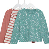M&S Pure Cotton Semi Plain Tops, 2-3 Years