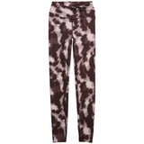 M&S Womens Go Balance Printed Wrap Waist Yoga Leggings, 12, Chocolate