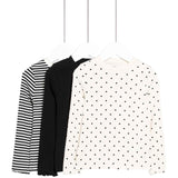 M&S Polka Dot Tops, 5-6 Years, Carbon