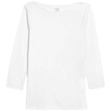 M&S Womens Pure Cotton Slim Fit Top, Size 8, White
