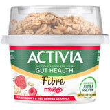 Activia Raspberry Chia Muesli Low Fat Gut Health Yoghurt Breakfast Pot